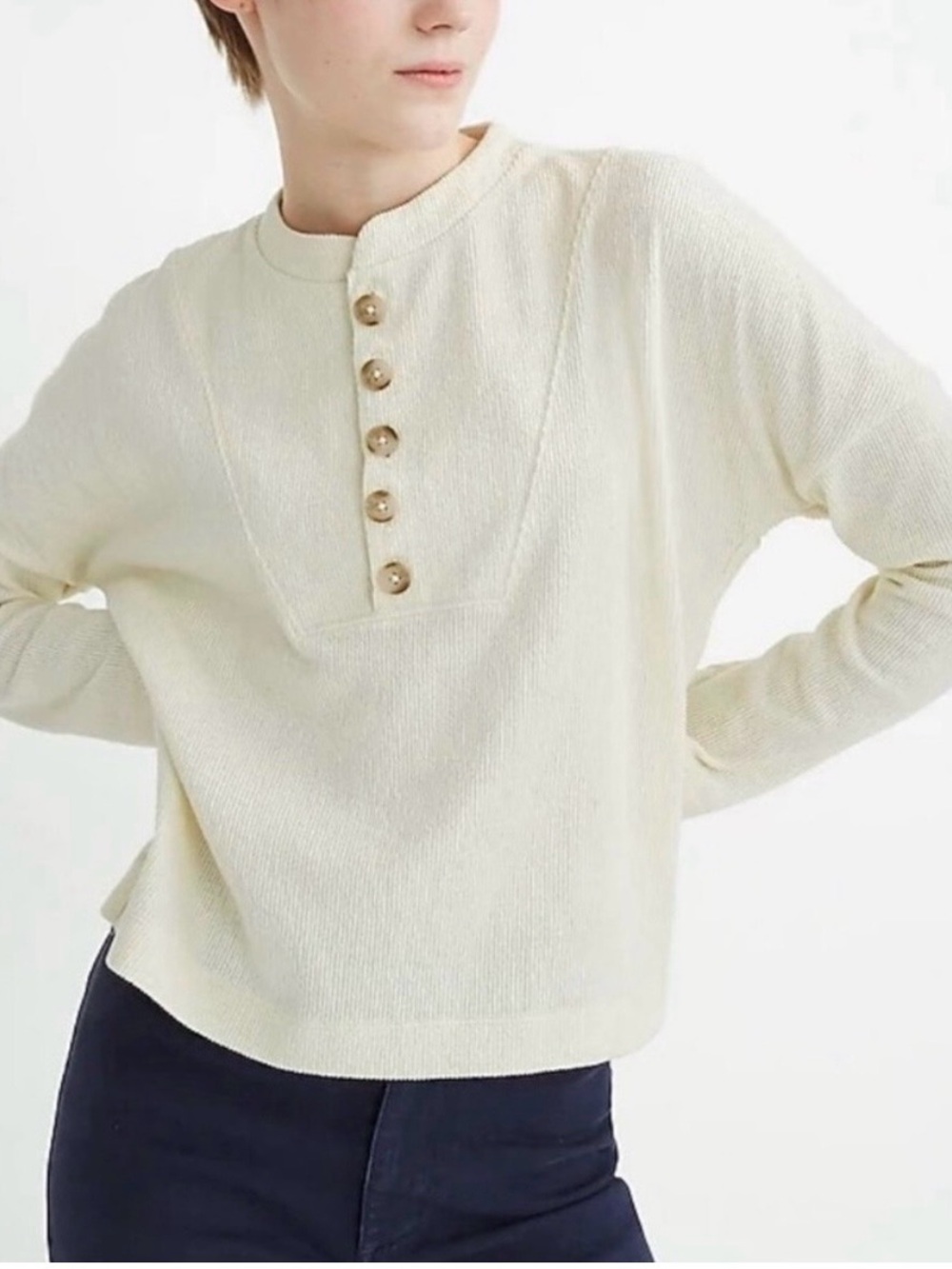 Madewell Button Front Henley Top